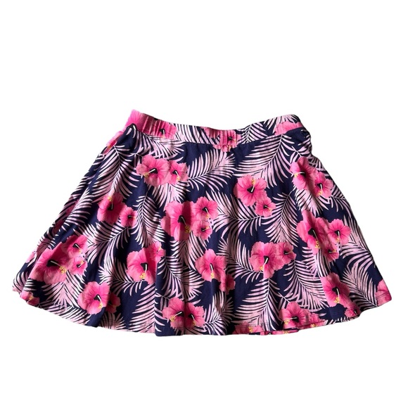 PINK Victoria's Secret Dresses & Skirts - Women’s PINK Victoria's Secret Medium Blue Purple Floral Stretch Mini Skirt NWT